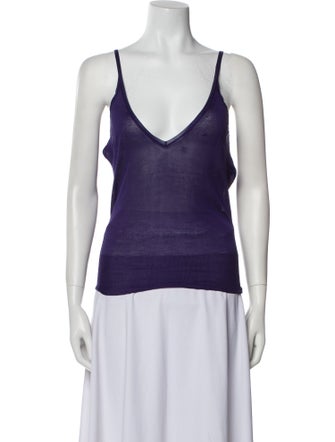 Louis Vuitton Silk V-Neck Top