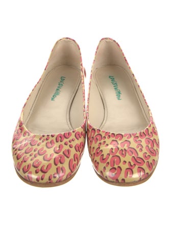 Louis Vuitton Patent Leather Animal Print Ballet Flats