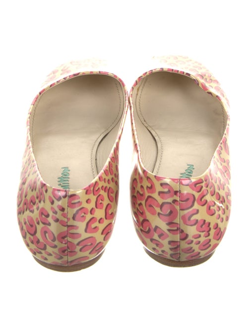 Louis Vuitton Patent Leather Animal Print Ballet Flats