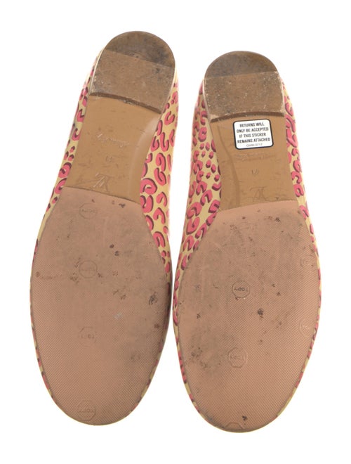 Louis Vuitton Patent Leather Animal Print Ballet Flats