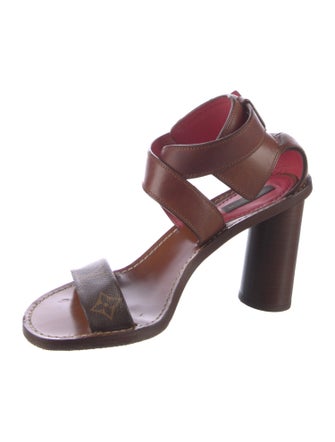 Louis Vuitton Monogram Pattern Leather Sandals