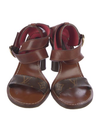 Louis Vuitton Monogram Pattern Leather Sandals