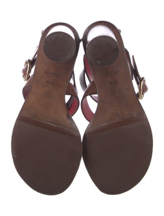 Louis Vuitton Monogram Pattern Leather Sandals