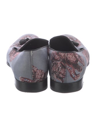 Louis Vuitton Floral Print Tassel Accents Slippers