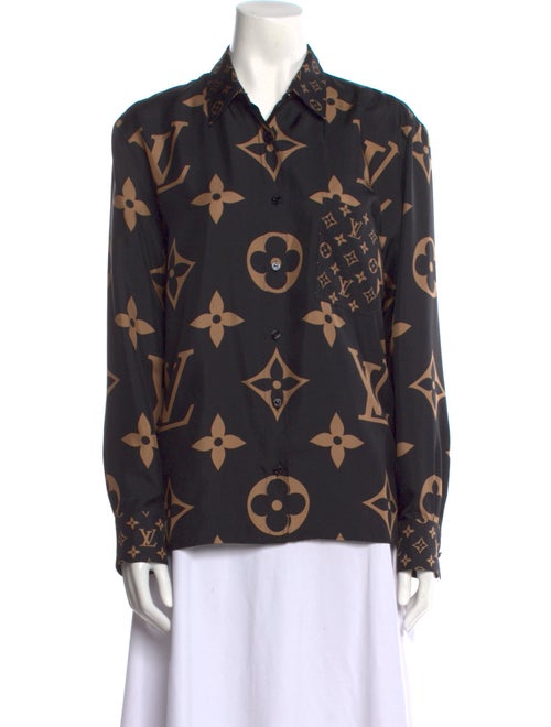 Louis Vuitton 2021 Silk Button-Up Top