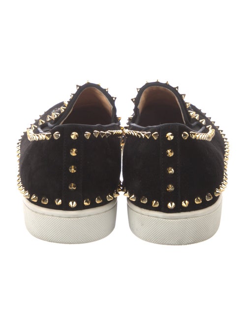 Christian Louboutin Suede Crystal Embellishments Sneakers