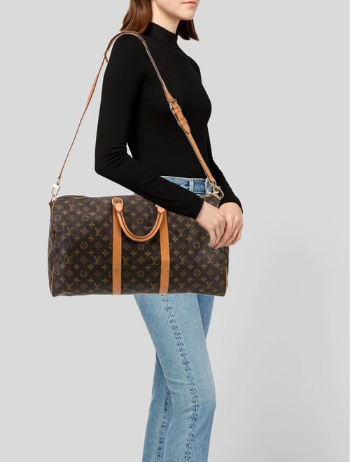 Louis Vuitton LV Monogram Keepall Bandouliere 50 Vintage