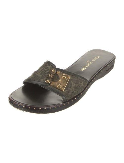 Louis Vuitton LV Monogram Canvas Slides