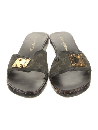 Louis Vuitton LV Monogram Canvas Slides