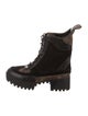 Louis Vuitton LV Monogram Suede Combat Boots