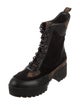 Louis Vuitton LV Monogram Suede Combat Boots