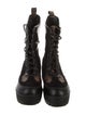 Louis Vuitton LV Monogram Suede Combat Boots