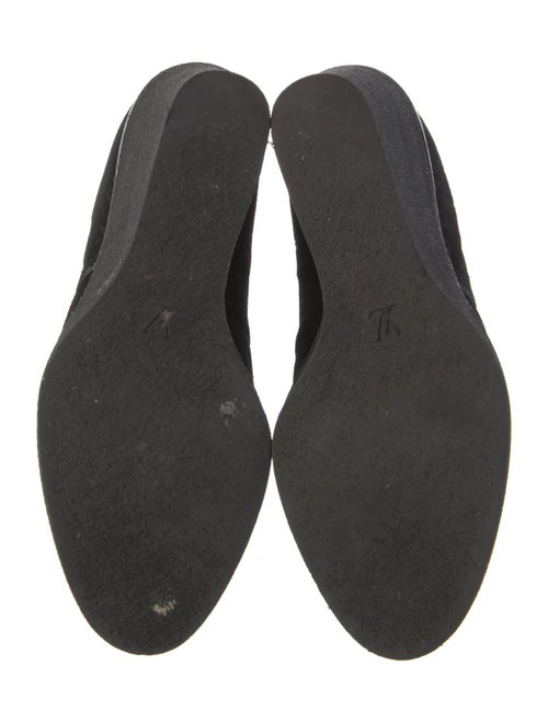 Louis Vuitton Monogram Pattern Suede Lace-Up Boots