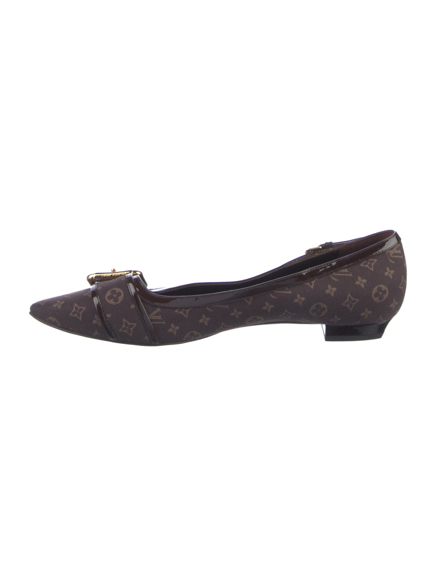 Louis Vuitton Canvas Printed Ballet Flats