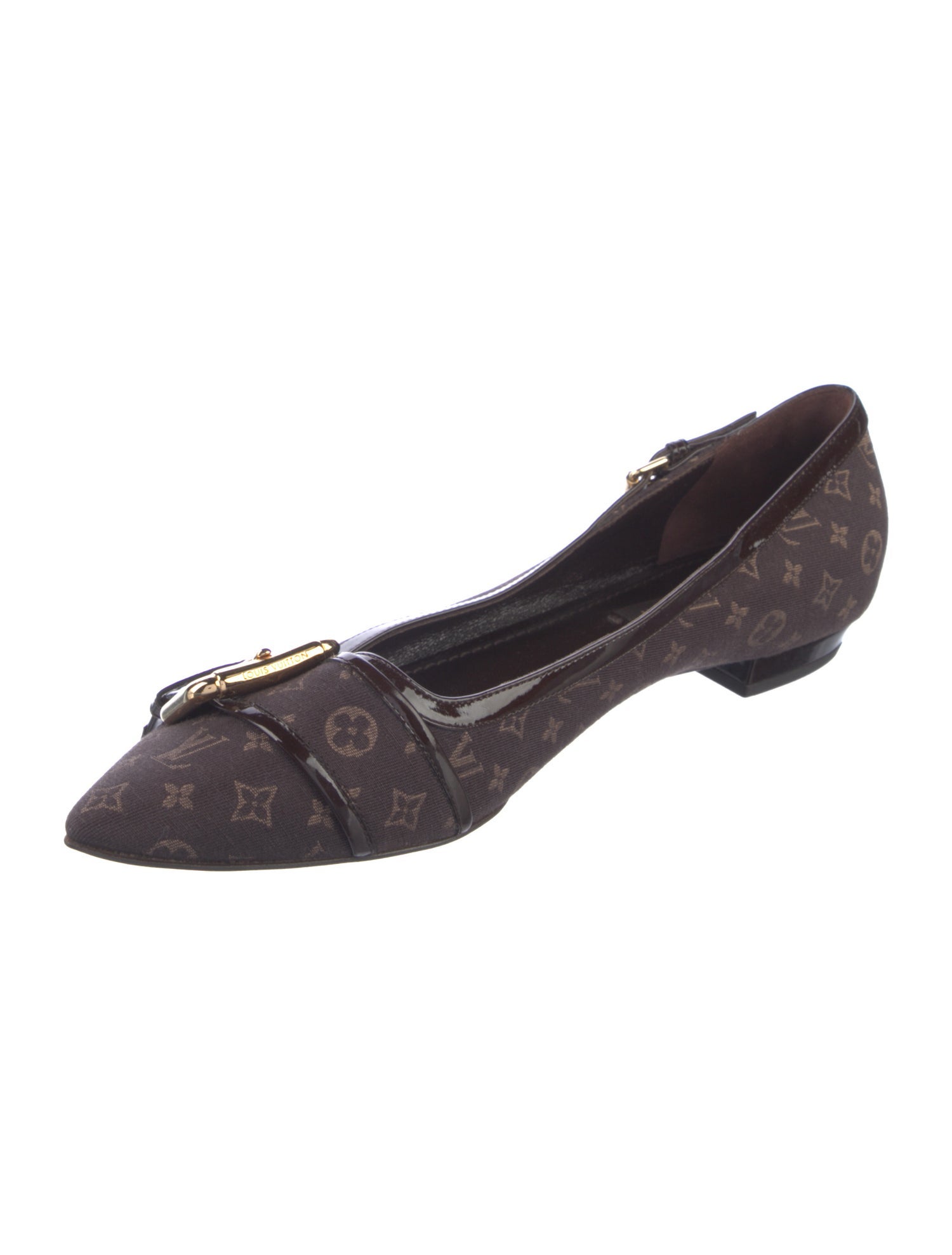 Louis Vuitton Canvas Printed Ballet Flats