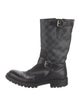 Louis Vuitton Damier Graphite Pattern Boots