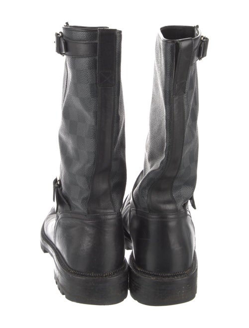 Louis Vuitton Damier Graphite Pattern Boots