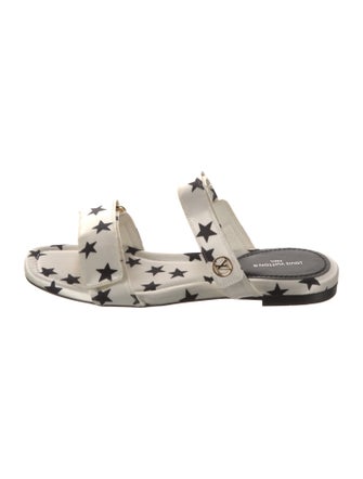Louis Vuitton Signature Logo Satin Slides