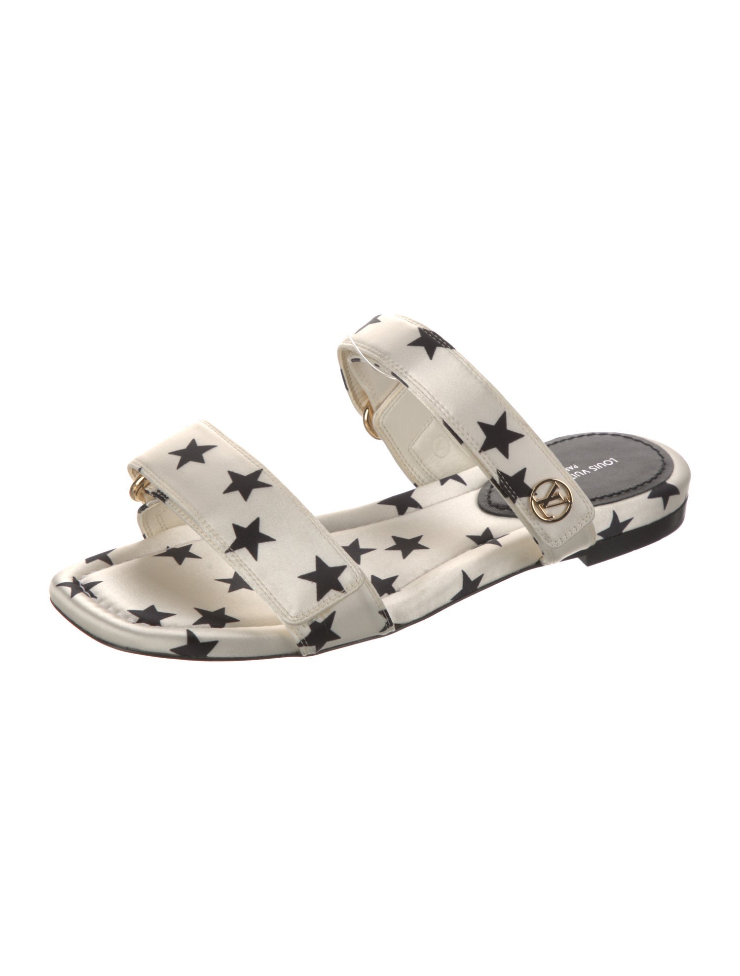 Louis Vuitton Signature Logo Satin Slides