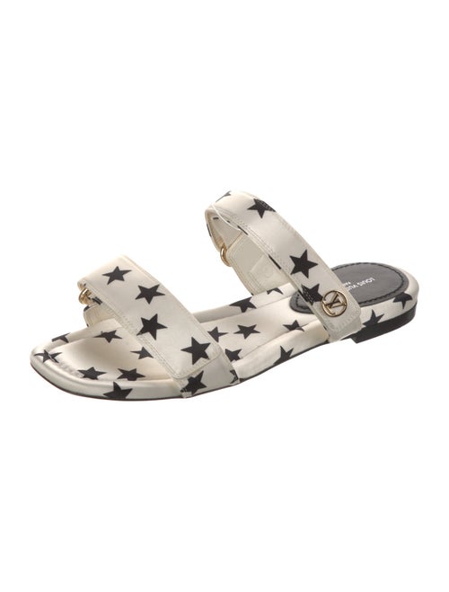 Louis Vuitton Signature Logo Satin Slides
