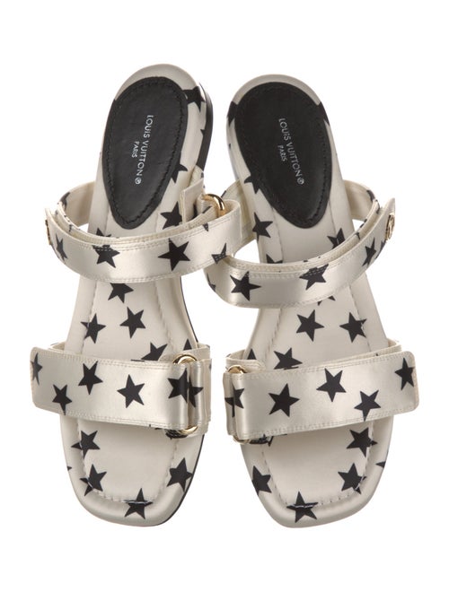 Louis Vuitton Signature Logo Satin Slides