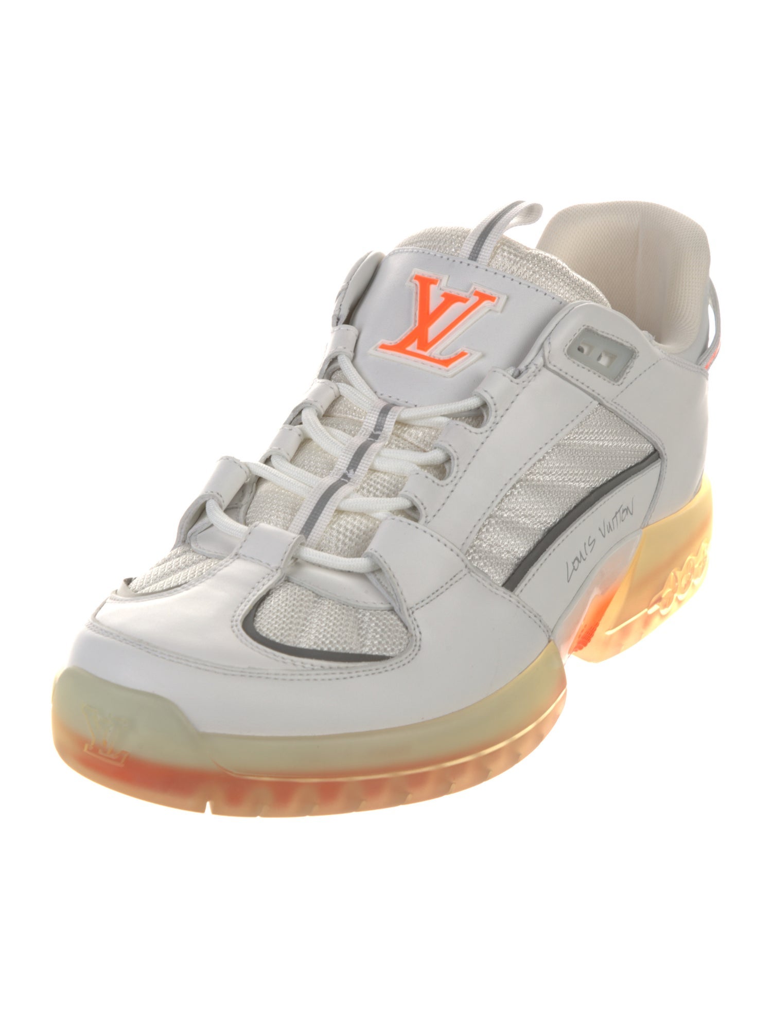 Louis Vuitton Leather Printed Sneakers