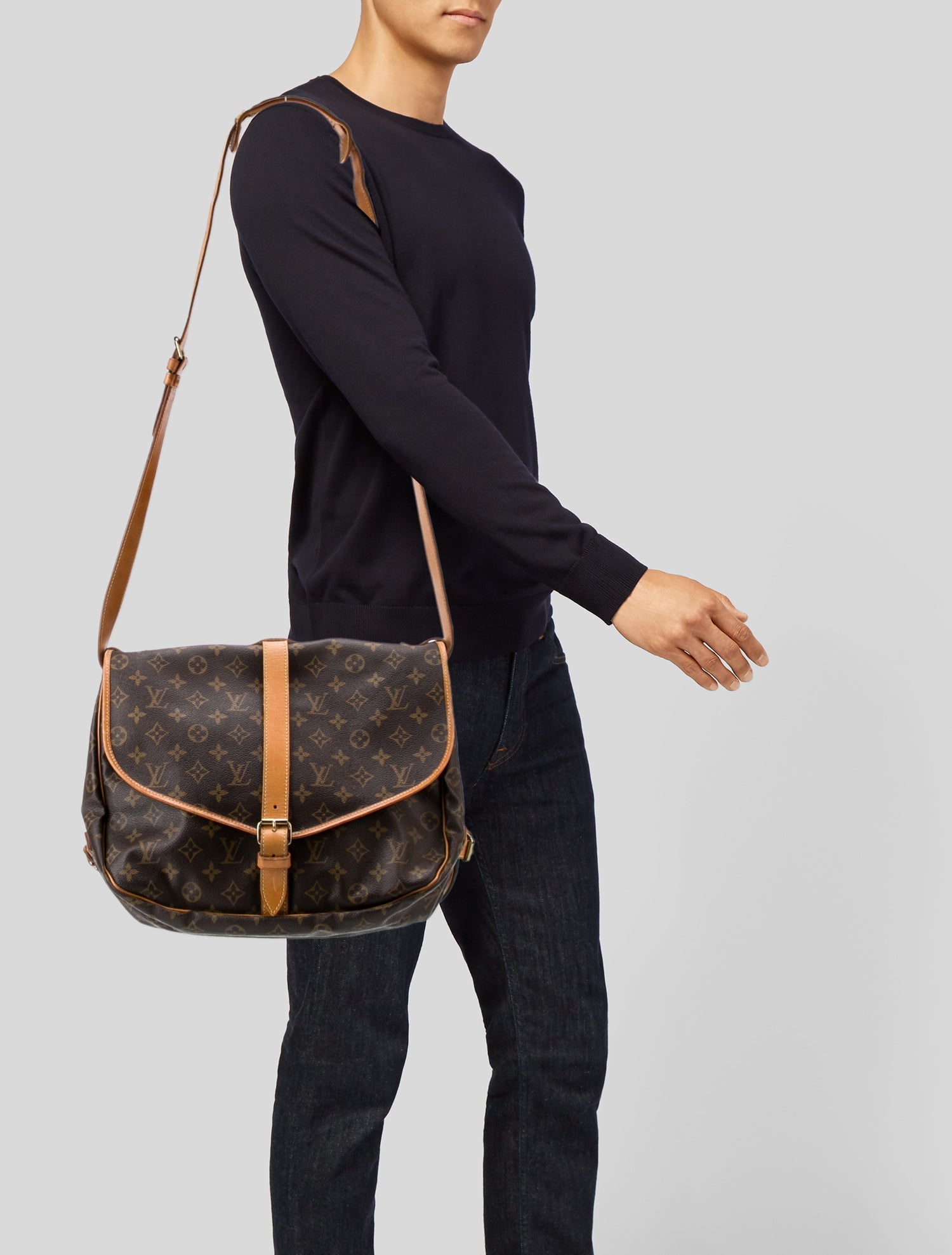 Louis Vuitton LV Monogram Saumur 35 Vintage