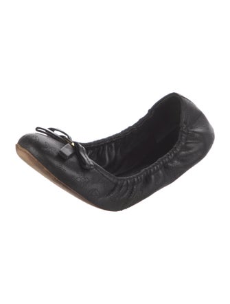 Louis Vuitton Monogram Pattern Leather Ballet Flats