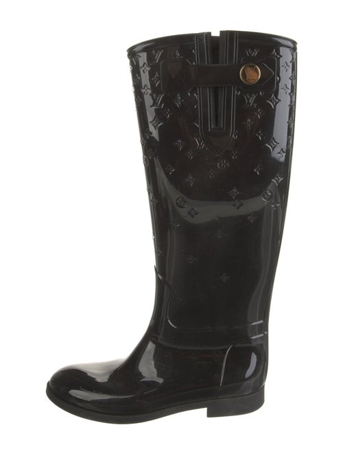 Louis Vuitton Monogram Pattern Rubber Rain Boots