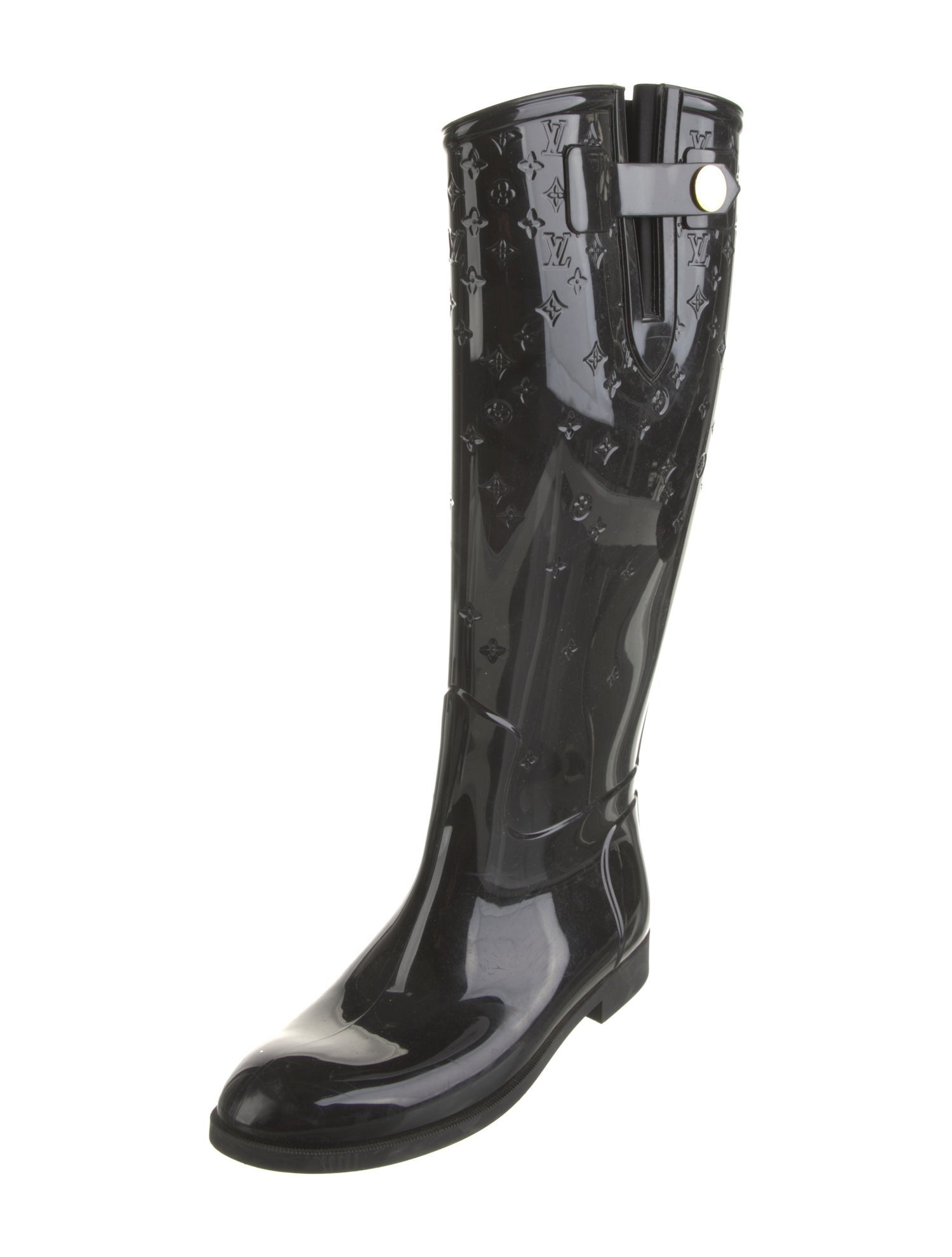 Louis Vuitton Monogram Pattern Rubber Rain Boots