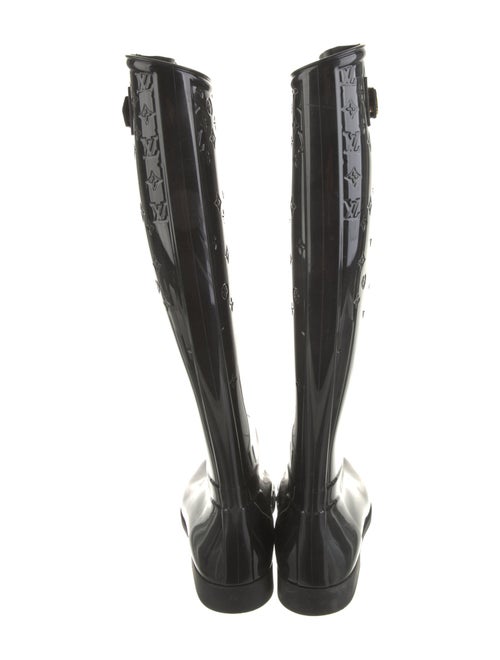 Louis Vuitton Monogram Pattern Rubber Rain Boots