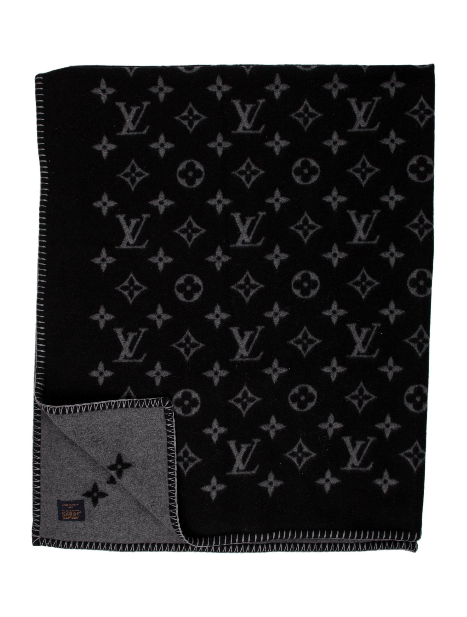 Louis Vuitton Monogram Eclipse Throw Blanket