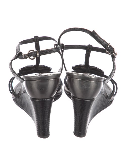 Louis Vuitton Lizard T-Strap Sandals