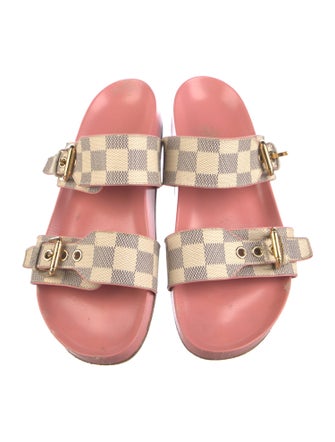 Louis Vuitton 2018 Damier Azur Pattern Slides