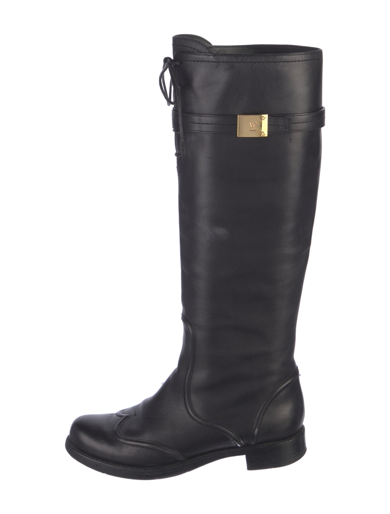 Louis Vuitton Leather Riding Boots