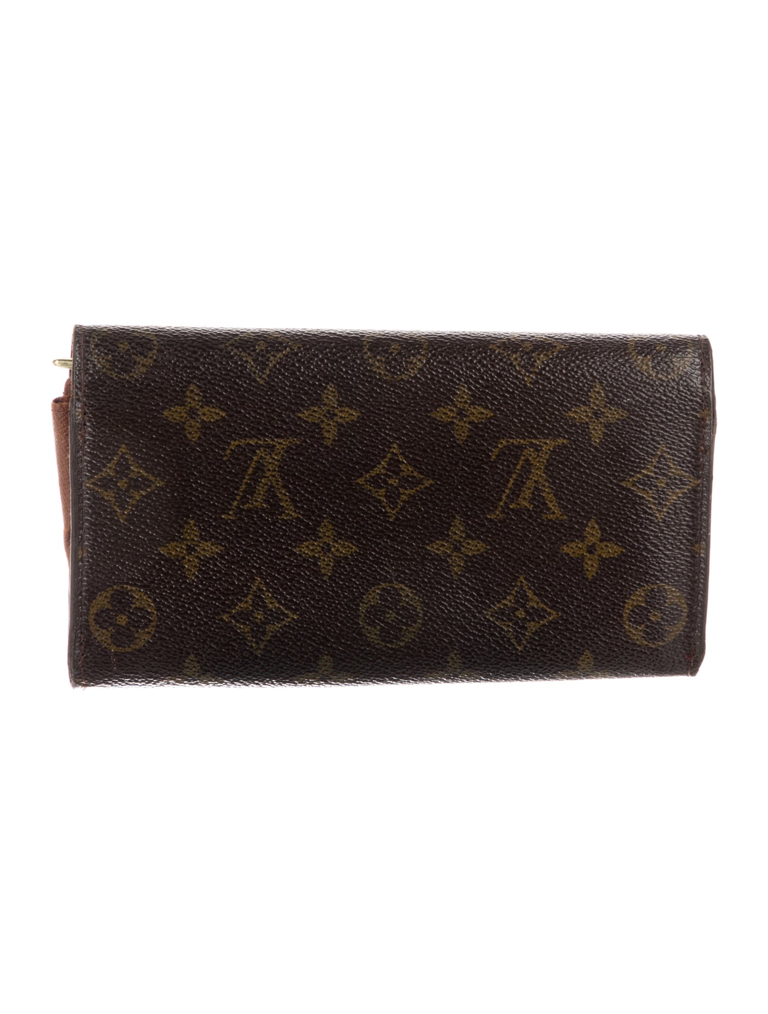 Louis Vuitton LV Monogram Coated Canvas Sarah Wallet