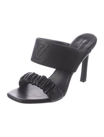 Louis Vuitton Leather Printed Slides