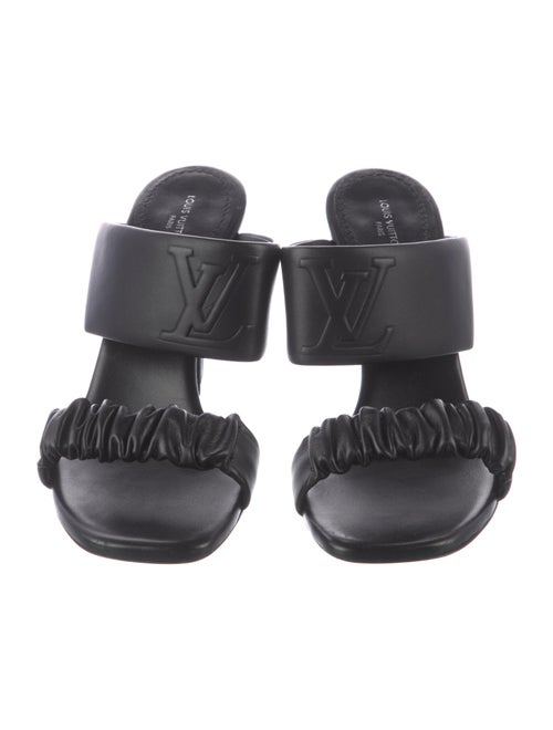 Louis Vuitton Leather Printed Slides