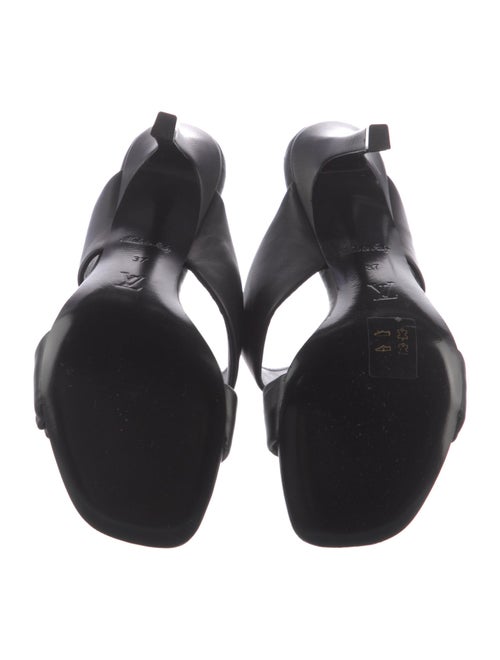 Louis Vuitton Leather Printed Slides