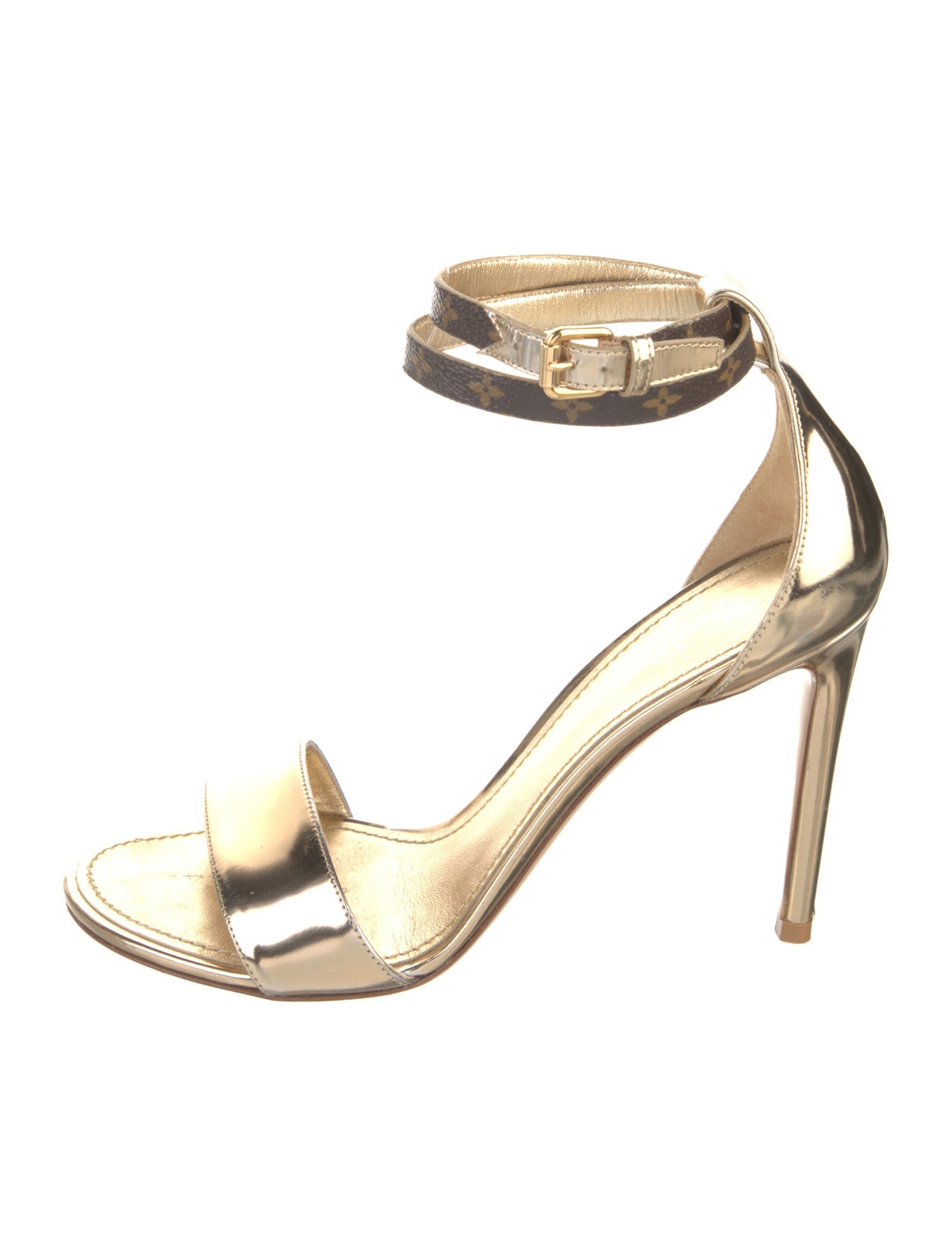 Louis Vuitton LV Monogram Patent Leather Sandals