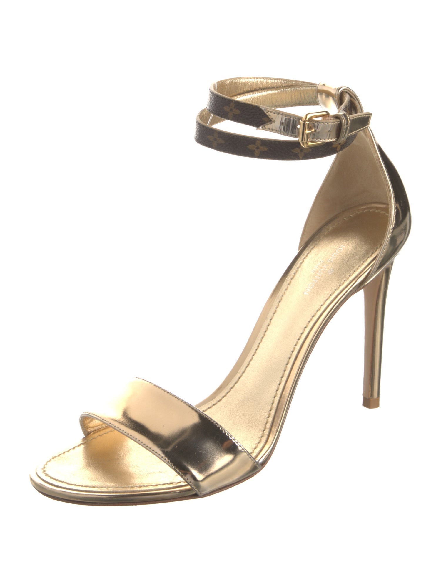 Louis Vuitton LV Monogram Patent Leather Sandals