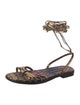 Louis Vuitton Leather Gladiator Sandals