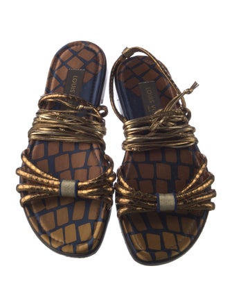 Louis Vuitton Leather Gladiator Sandals
