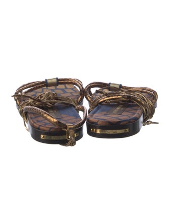 Louis Vuitton Leather Gladiator Sandals