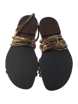 Louis Vuitton Leather Gladiator Sandals