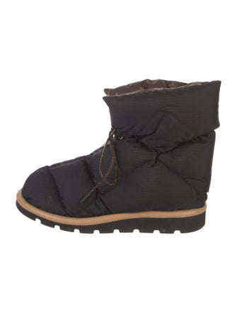 Louis Vuitton Monogram Pattern Nylon Lace-Up Boots