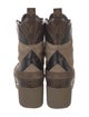 Louis Vuitton LV Monogram Suede Combat Boots
