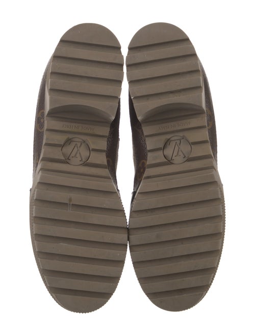 Louis Vuitton LV Monogram Suede Combat Boots