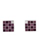 Louis Vuitton Enamel Damier Checkerboard Cufflinks
