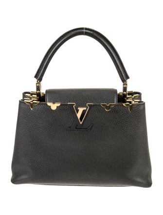 Louis Vuitton Taurillon Leather Flower Crown Capucines MM